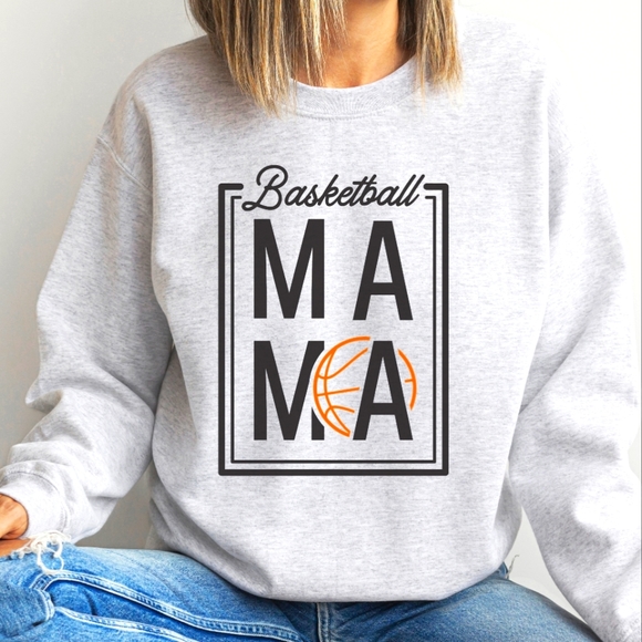 Basketball Mama Crewneck Sweatshirt - Picture 1 of 1